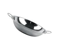 Riuulity Pentola per Zuppa con Bordo Largo in Acciaio Inossidabile, Resistente, per Cucinare in Domestica e Professionale, Pentola per Zuppa Poco Profonda, Resistente, con Doppio Manico, Binaurale,