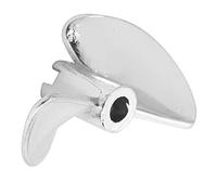 Riuulity per Barca RC da 35 Mm - Lega di Alluminio a 2 Pale Ad Alta Spinta per FeiLun FT016 FT007 FT012 e Altri - Design Resistente e Leggero (Argento S)
