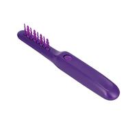 Riuulity Pettine Districante a Doppio Uso Strumento Semplice per la Cura dei Capelli per Bambini Adulti Nodi Lisci a Batteria Grovigli Guscio Protettivo Viola in ABS