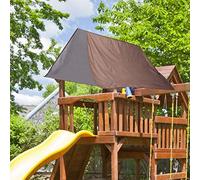 Riuulity Piano di Scambio di Copertura Impermeabile per Terra Desolata all'aperto: Protezione Contro i Raggi Giusti per la Scuola Beige (Caffè)