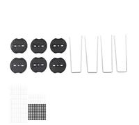 Riuulity Picchetto a Forma di U in Acciaio Zincato a Caldo, Perno di Messa a Terra, 100 Pezzi, per Tessuto Barriera Contro le Erbacce