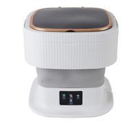 Riuulity Piccola Lavatrice, capacità 11.5L 3 modalità Touch Screen Mini Rondella con Progettazione di Tubi Nascosti, Tecnologia delle Turbine (Spina europea)