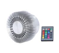 Riuulity Plafoniera a Led a Forma di Sole Telecomando Luce Diffusa Decorazione Sole Lanterna Solare in Alluminio Lampada da Soffitto Rgb per Pub Bar, Decorato per Corridoio D'ingresso,