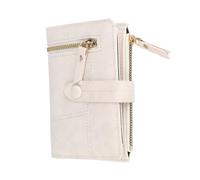 Riuulity Portafoglio Piccolo da Donna in Pelle PU con Scomparti Multipli per Carte Portamonete con Cerniera per la Vita Quotidiana, Regalo Alla Moda per Amici, Famiglia, Fidanzate (WHITE)