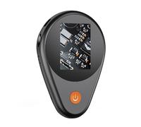 Riuulity Potente Microscopio Elettronico Portatile con Ingrandimento 500x con Facile Connessione Al PC per la Ricerca ABSScreen Schermo IPS da 2" per Professionisti (BLACK)