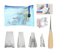 Riuulity Pratico Kit di Strumenti per lo Sbieco in Tessuto Accessorio per Cucire Facile da Usare per Creare Fasce in Sbieco Perfette per Progetti di Cucito Domestici Set di 4 Strumenti per Rilegare