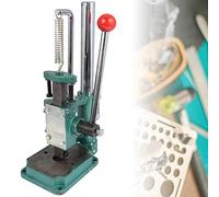 Riuulity Pressa Manuale Piccola da Tavolo per Pressatura e Taglio Efficienti per la Realizzazione di Borse e Bottoni (Testa quadrata JH-16)