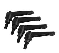 Riuulity Pulsanti della Macchina in Metallo Manico di Fissaggio Regolabile per le Macchine imballaggio. Tenere i Fili Maschili Singoli per gli Strumenti (Lunghezza della vite 16 mm)