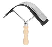 Riuulity Raschietto per il Sudore del Cavallo Antiscivolo con Manico in Legno Strumento per Toelettatura a Doppia Funzione per la Cura del Cavallo, Forniture Agricole