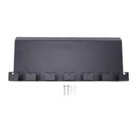 Riuulity Rastrelliera per Palestra Montata a Parete, Scaffale Galleggiante in Metallo Resistente con 7 Ganci per Cinghie Corde per Saltare Rulli in Schiuma Cinture per Pesi