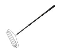 Riuulity Rastrello Raccoglisabbia, Rullo Bunker in Acciaio Inossidabile con Asta Retrattile, Manico in Spugna, Fissaggio Stabile, Uso su Tutti i Terreni per Campi da Golf, Pista,