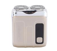 Riuulity Regolabarba Elettrico Avanzato Mini Regolabarba Portatile Durevole con Design Ergonomico per Uomo 1x per Uso Quotidiano (L'oro del deserto)