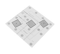 Riuulity Righello per Quilt per Baita in Legno, Durevole Strumento per Quilting in Acrilico, per la Progettazione di Modelli di Cucito Artigianali Fai-da-te e il Taglio di Tessuti (10 pollici)