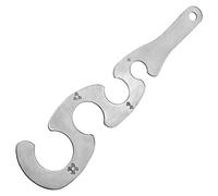 Riuulity Righello per Spaghetti a Forma di S Strumento da in Acciaio Inossidabile per Uso Alimentare Misurazione Accurata della Pasta (SILVER)