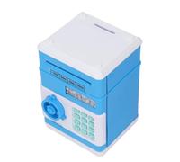Riuulity Salvadanaio Elettronico per Bambini, Salvadanaio Automatico con Password, per L'educazione Finanziaria dei Bambini, Materiale Plastico, 7,1x4,3x4,7 Pollici (BLUE)