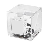 Riuulity Salvadanaio in Acrilico, Salvadanaio Non Apribile con Design Altamente Trasparente per Bambini Adulti, 4,72x4,72x4,72 Pollici, Personale Fai-da-Te