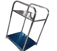 Riuulity Scaffale Laterale per Scaffali per Carichi Pesanti in Acciaio Inossidabile di Alta qualità per Camera da Letto del Bagno, Pannello Ispessito Facile da Pulire per Uso Domestico (Tre strati