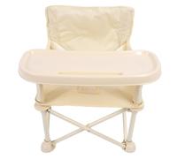 Riuulity Sedia per Esterni per Bambini, Vassoio Vagabocchi di Stoccaggio da Tasca in Acciaio Vagabondo per Neonati (Beige)