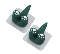 Riuulity Servi a Parete a Parete a Parete per Portametta da Denti da Denti da Denti da Denti con Disegno di Coda, Facile Installazione, Stoccaggio Ordinato per Bagno, Supporto (Forma di coda di