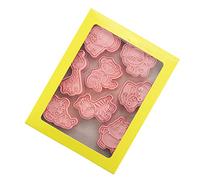 Riuulity Set di Formine per Biscotti a Forma di Animale, 8 Pezzi, Stampini per Biscotti, Stampi per Fondente in Plastica per Uso Alimentare Cottura Facile, Ideali per gli Appassionati di Pasticceria