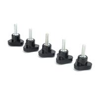 Riuulity Set di Maniglie di Bloccaggio con Testa Triangolare da 5 Pezzi Stampati a Iniezione in, Elementi di Fissaggio Resistenti Alla Ruggine per Applicazioni con Viti a Rotazione Manuale, Ideali