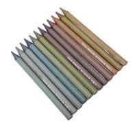 Riuulity Set di Matite a Matite a Legna Colorata, 12 Colorate a Base di Olio per la Pittura Artistica e la Produzione di Mappe, Mescola Leggermente Senza Disturbare i Colori Sottostanti, Adatti Ai