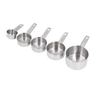 Riuulity Set di Misurini in Acciaio Inossidabile Ad Alta Precisione con Scala per la Cottura Domestica 5 Pezzi