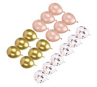 Riuulity Set di Palloncini con Paillettes Palloncini Glitterati per Feste per Decorazioni per Baby Shower Anniversario, Lattice a Lunga Durata, 40 Cm, 18 Pezzi (35x25 cm/13,8x9,8 pollici)