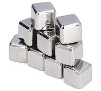 Riuulity Set di Pietre Refrigeranti Riutilizzabili in Acciaio Inossidabile Whiskey Rocks per Cubetti di Ghiaccio da Whisky 12 Pezzi