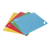 Riuulity Set di Tappetini da Taglio da Antiscivolo Ecologici da 4 Pezzi per Carne Vegetale 15" X 11,9" X 0,05", Facile da Pulire, Adatto Alla Domestica