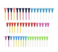 Riuulity Set di Tee da in Silicone Durevole da 50 Pezzi, Morbido Doppio Strato per Supporto Bilanciato per Palline da, 83 Mm, Vari Colori
