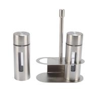 Riuulity Set Saliera in Acciaio Inossidabile con Finestra Ad Alta visibilità, Design a Bocca Larga, Accessori da per gli Amanti del Cibo