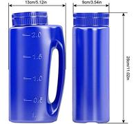 Riuulity Spargitore Manuale Agitatore Spargisale per Fertilizzante Facile da Usare e Riempire Dimensioni del Foro Regolabili Copertura Resistente Perfetto per Uso Domestico Plastica 13*9*28 Cm (BLUE)