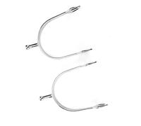 Riuulity Speroni per in Acciaio Inossidabile di Alta qualità Sperone Inglese a Testa Tonda Innocuo per Il Cavallo, Misura Regolabile per Cavalieri di Tutte Le età 5,1x3,5 Pollici 2X Sperone per