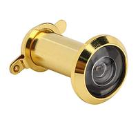 Riuulity Spioncino per Porta 2 Pezzi, Lega di Zinco, 4,5 Cm, Grandangolo da 220 Gradi per Carichi Pesanti, Facile da Installare, Protezione della Privacy e (Oro Semplice 16, Apertura