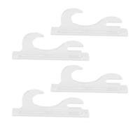 Riuulity Stabile Supporto per Spada in Acrilico con Montaggio a Parete a 2 Livelli, Opzioni di Visualizzazione Versatili, Ideale per Spade da Samurai Corte, 16,5x7 Cm (Trasparente)