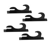 Riuulity Stabile Supporto per Spada in Acrilico con Montaggio a Parete a 2 Livelli, Opzioni di Visualizzazione Versatili, Ideale per Spade da Samurai Corte, 16,5x7 Cm (BLACK)