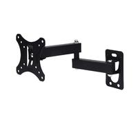 Riuulity Staffa per Montaggio a Parete per TV a Movimento Completo, Braccio con Molla a Gas con Braccio Retrattile, Supporto a Parete in Acciaio Resistente per la Maggior Parte dei (Adatto da 10 a