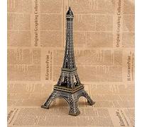 Riuulity Statua in Bronzo della Torre di Parigi, Materiale Ecologico in Lega di Zinco, Buona Resistenza al Calore, Forma Chiara, Altezza 6,4", Decorazione per Night Club (25CM)