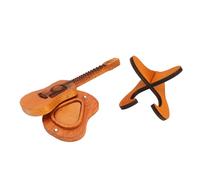 Riuulity Stipper del Supporto per Pick di Chitarra in Legno, Musician Design Oak Pick Wood Storage Box per Decorazioni per Soggiorni e Regali