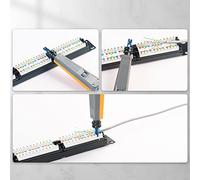 Riuulity Strumento di Punzonatura a Impatto Professionale per Cavi e Connessioni di Rete CAT5 CAT5 CAT6 con una Maniglia Non Slittata e una Punta Reversibile per Elettricisti e Professionisti IT di