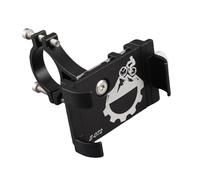Riuulity Supporto da Ciclismo Regolabile con Supporto per Telefono Antiurto in Lega di Alluminio per Motocicli e Bici Elettriche