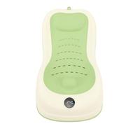 Riuulity Supporto per Vaschetta per il Bagnetto, vestibilità Universale, con Termometro, stabilità Antiscivolo, Ideale per Neonati e Bambini (GREEN)