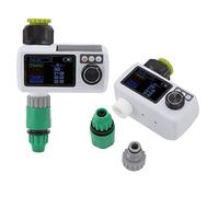 Riuulity Temporizzatore per Irrigazione Solare con Rilevamento della Pioggia, di Irrigazione del Giardino a Basso Consumo Energetico, Timer per L'irrigazione con Autoispezione