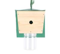 Riuulity Trappola per Api, Trappola per Vespe da Esterno in Legno per la Casa, Design Durevole, per le Api, Elimina le Scavatrici nel Legno, Facile da Usare (1)