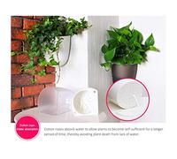 Riuulity Vaso da Fiori Ad Angolo Creativo Montato a Parete per L'arredamento della Stanza Vaso per Piante in Plastica Autoirrigante da 20 Cm per Soggiorno, Ufficio (WHITE)