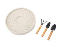 Riuulity Vassoio per Bonsai con Ruote, Supporto per Piante con Ruote | Include Rastrello e Pala, Base a Griglia in Legno di Pino e Plastica da 11,42 Pollici, Uso Interno Esterno Balcone, Ruote