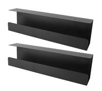 Riuulity Vassoio per la Gestione dei Cavi Sospeso Elegante Organizer per Cavi Sotto la Scrivania per Ufficio e Casa per Eliminare il Disordine e Favorire la Concentrazione Acciaio Al Carbonio