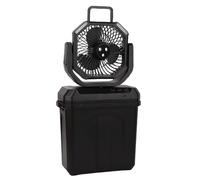 Riuulity Ventilatore Nebulizzante Ricaricabile con Design Pieghevole a Secchio, capacità 6 Litri, Alimentato a Batteria, per PC da Escursionismo, PP 10,4 X 5,9 X 18,1 Pollici