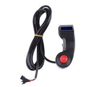 Riuulity Voltmetro da Pollice con Display LCD per Biciclette, Letture Precise della Tensione e funzionalità a 3 velocità per Motocicli Elettrici